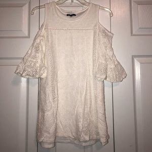 Girls casual white dress.